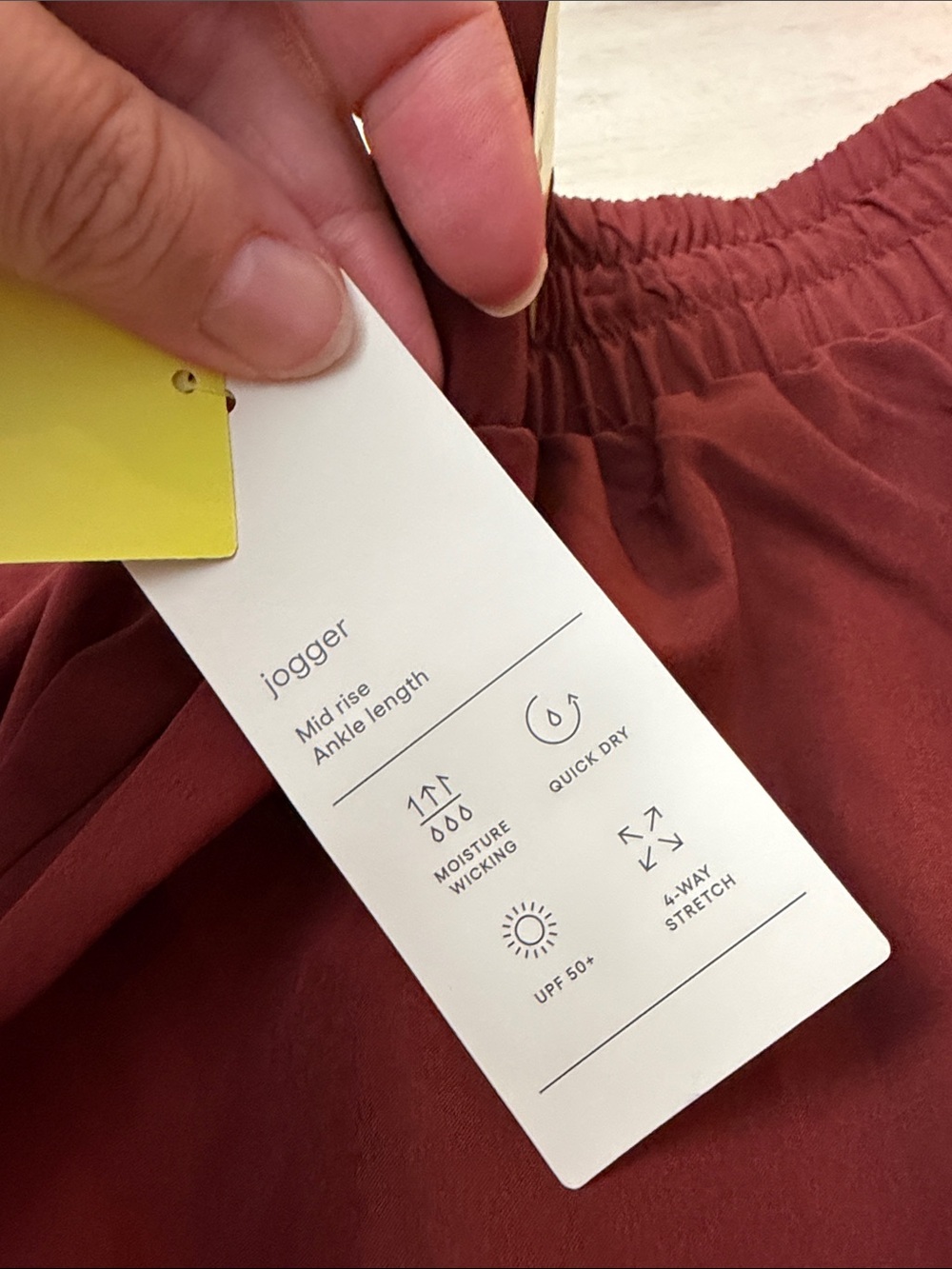 all in motion Burgundy Drawstring Jogger Pants - Picture 4 of 10